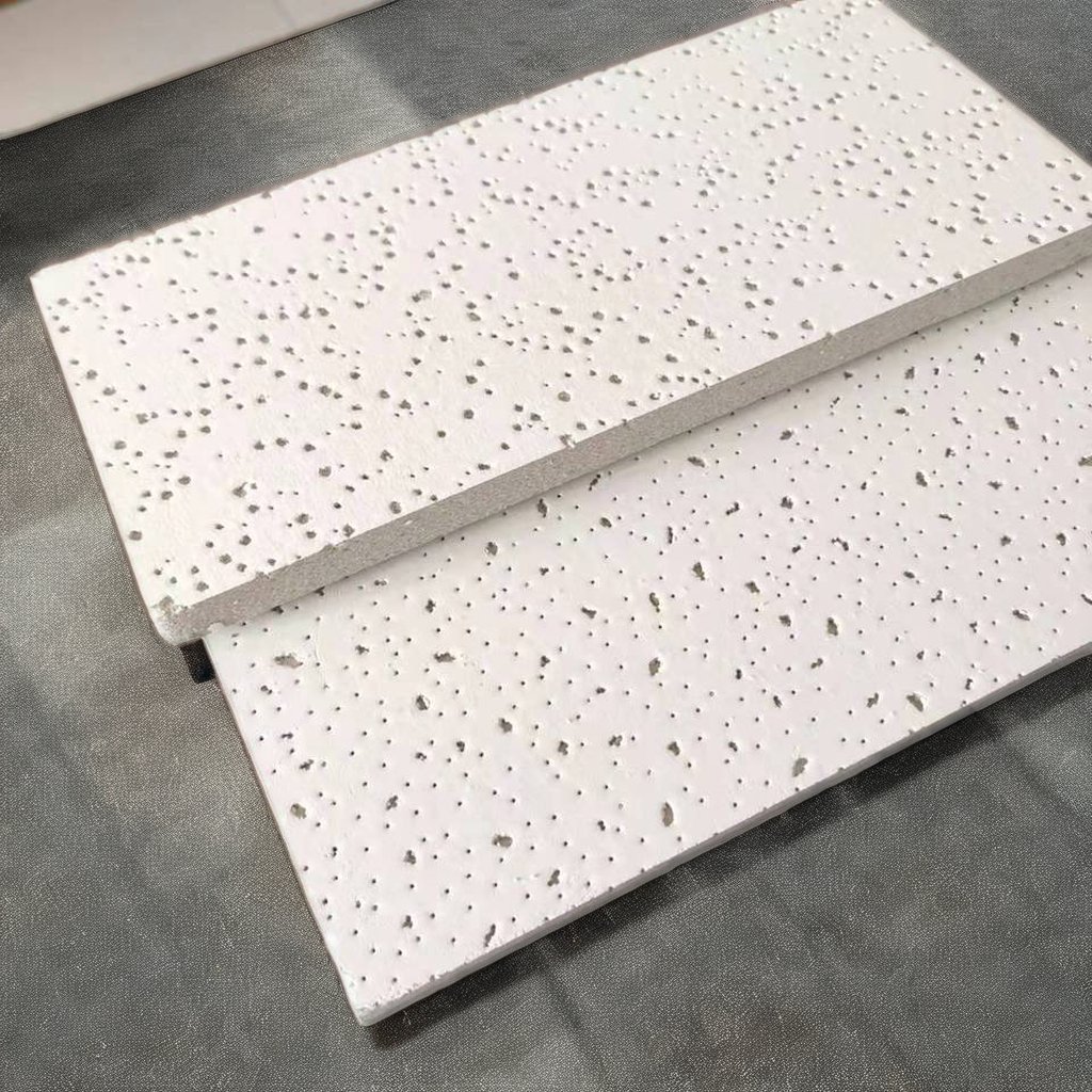Acoustic Mineral Wool Ceiling Board 600*600*12mm Wall Panels Boards for office buildings