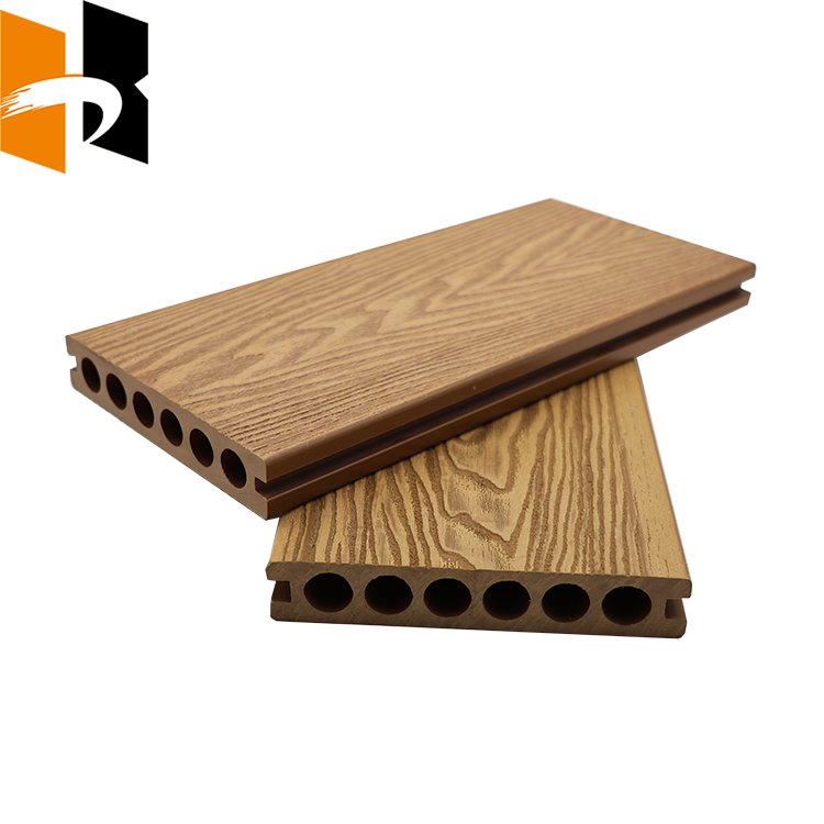 Exterior Solid Waterproof Wooden WPC Wood Plastic Composite Decking For Outdoor