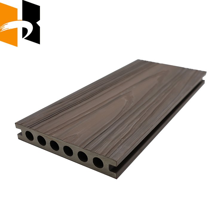 Exterior Solid Waterproof Wooden WPC Wood Plastic Composite Decking For Outdoor