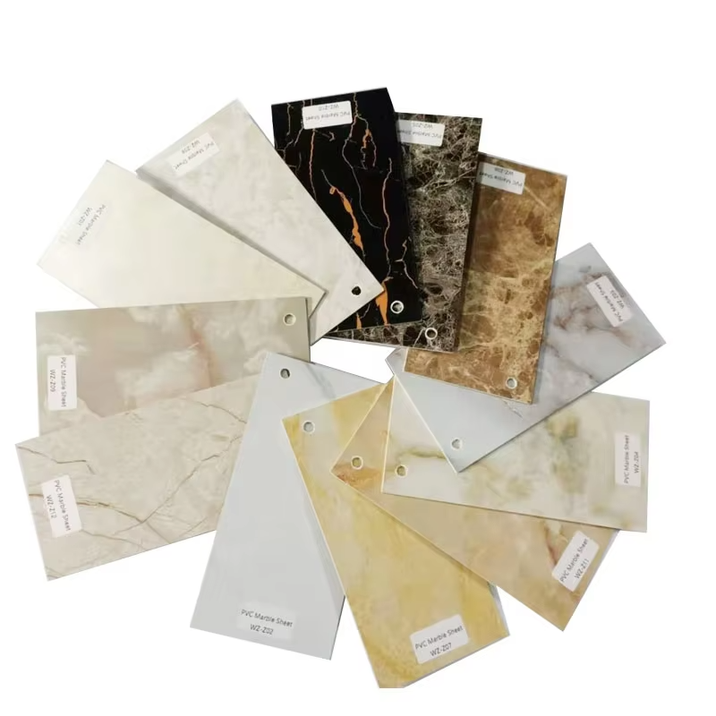 1220x2440mm UV Marble PVC Sheets High Gloss Laminated Plastic Plates Durable Premium Quality