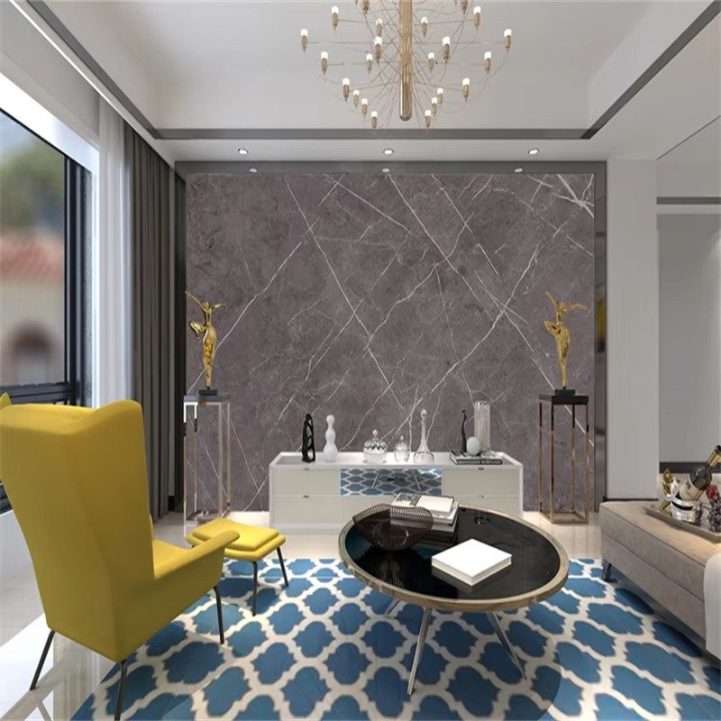 1220x2440mm UV Marble PVC Sheets High Gloss Laminated Plastic Plates Durable Premium Quality