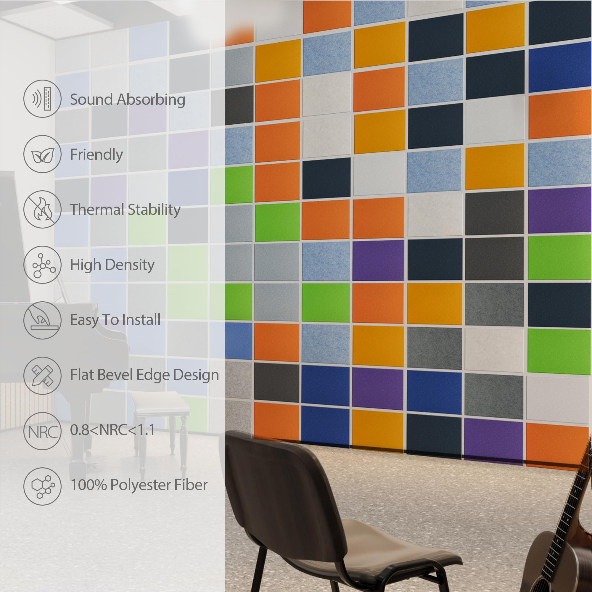 Customized soundproof board, soundproof pad, soundproof board for home soundproof wall panel, office