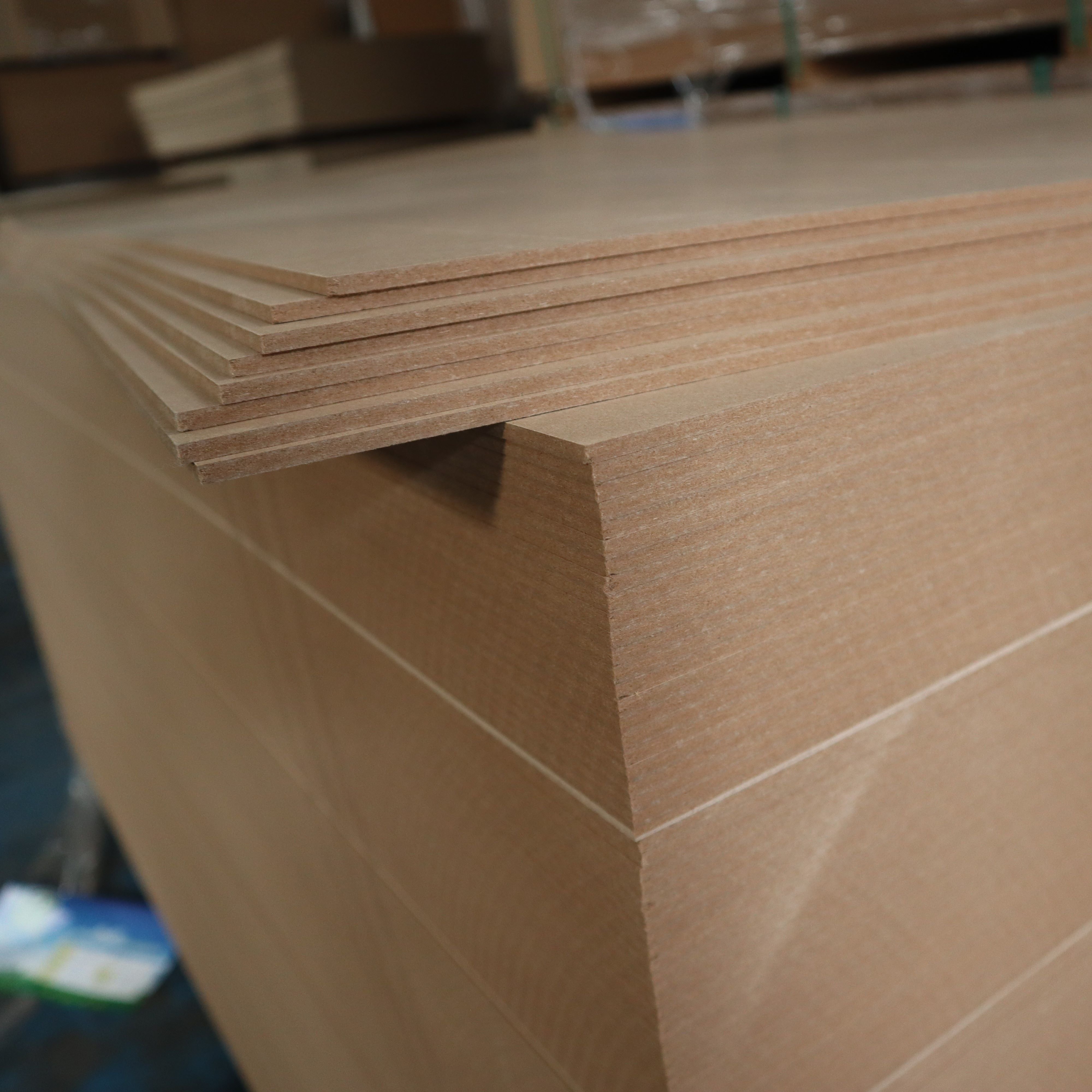 25mm 18mm 15mm 12mm 9mm 5mm 4mm 3mm Laminated MDF Board Light Color