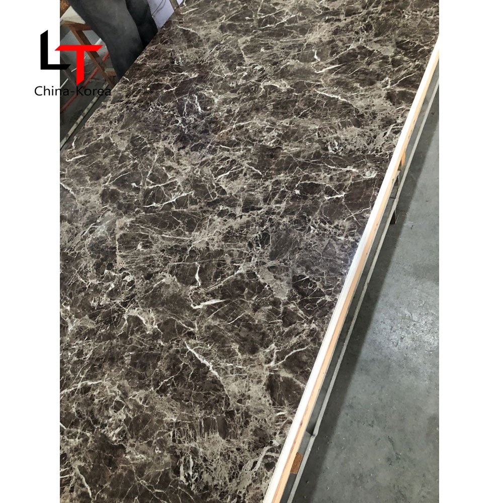 LT High Glossy PVC Decorative Board UV Marble Sheet Factory Serving UV Panel flexible coating plates modern PVC wall panel