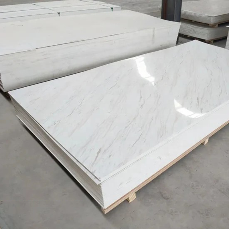 Good Selling UV Marble PVC Wall Panels Waterproof Sheet PVC Cladding Boards for TV Board Hotels and Halls with 1-Year Warranty