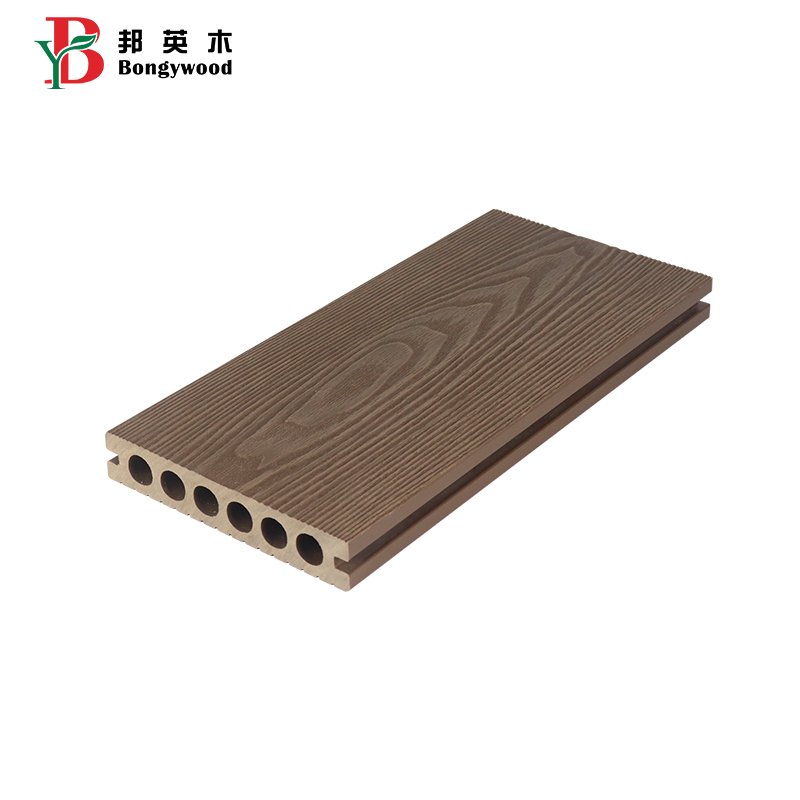 China wpc composite flooring deck outdoor wpc deck anti-scratch 3d embossed decking board
