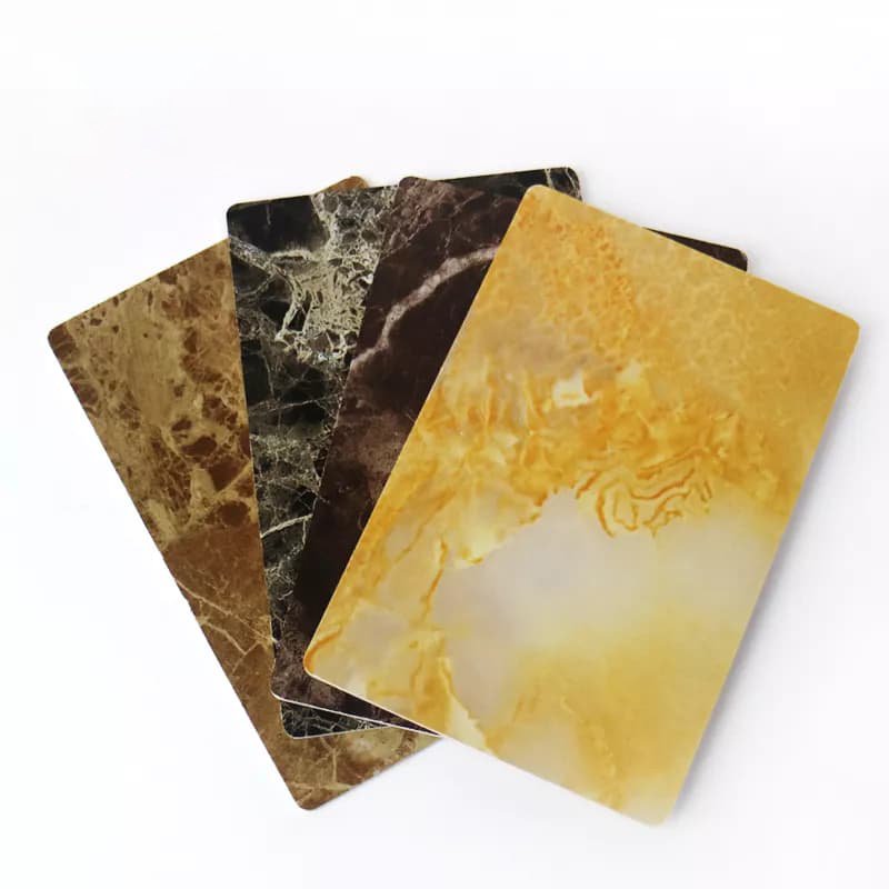 PVC marble wall panels Glossy matt Embossed can be customized color marble sheet & other panels decoration