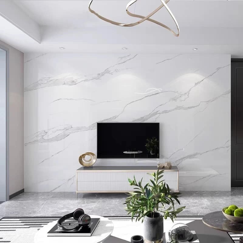 PVC marble wall panels Glossy matt Embossed can be customized color marble sheet & other panels decoration
