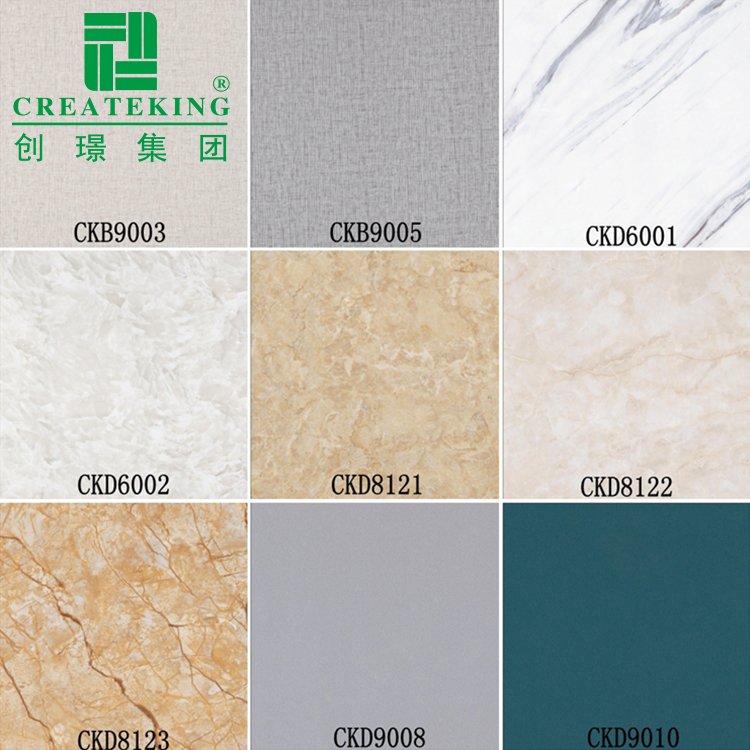 China Factory Building Materials Carbon Crystal Ene PVC Panel PVC Board For Home Hotel Wall Decor
