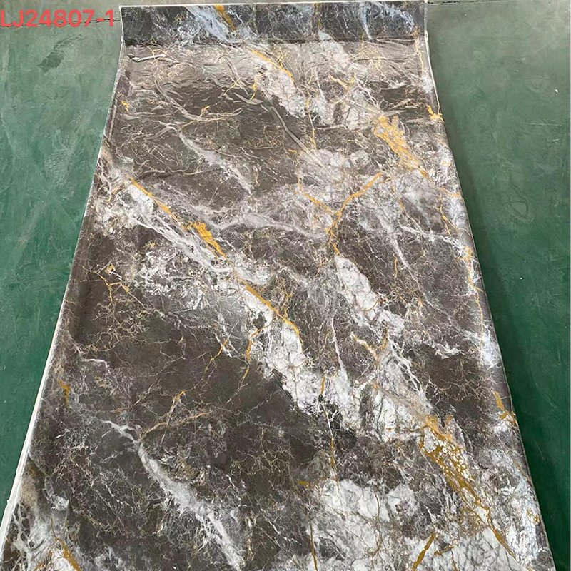 PVC marble wall panels Glossy matt Embossed can be customized color marble sheet & other panels interior decoration