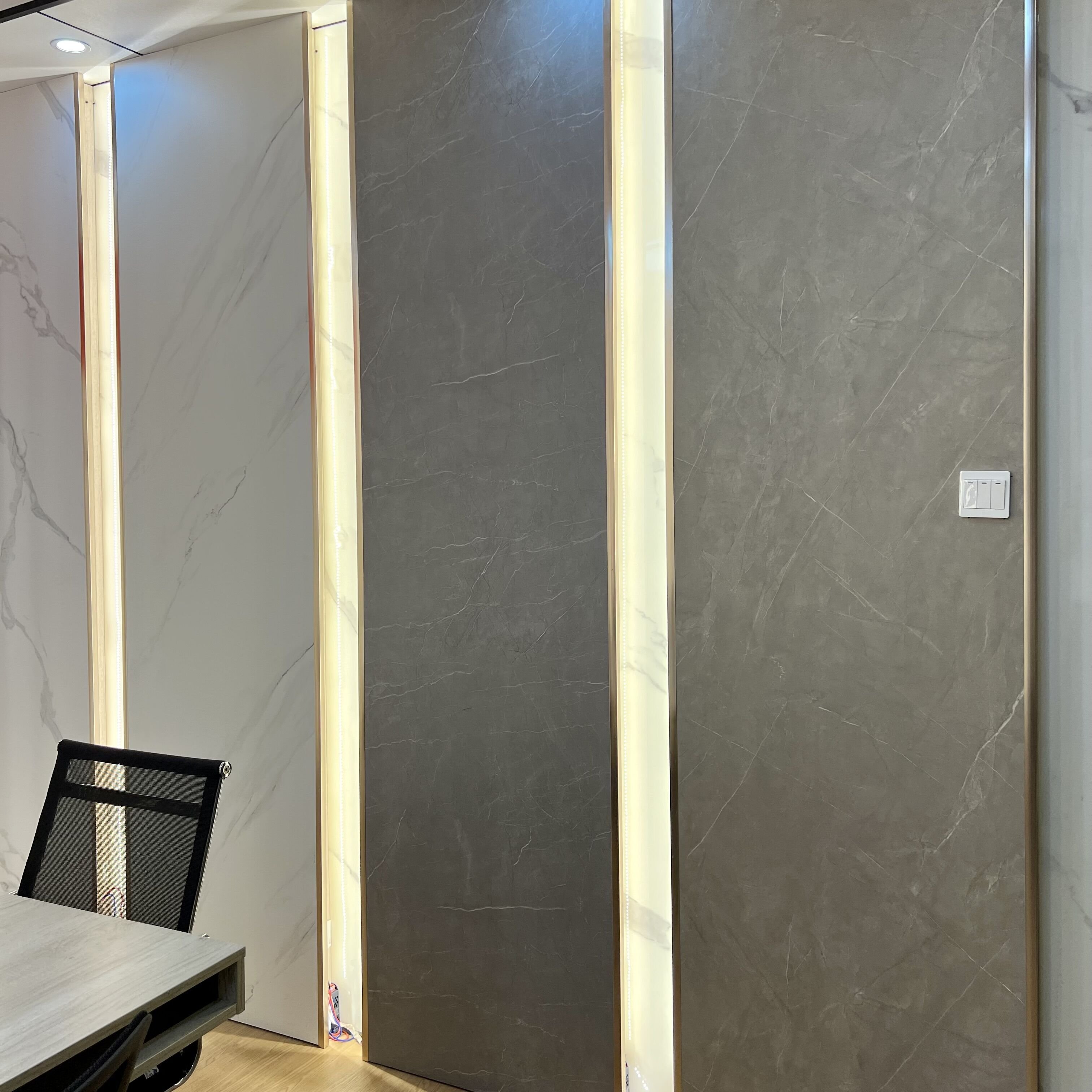 Bamboo Fiber Charcoal Board with PET Film PVC Marble Sheet 3D Printed Bamboo Charcoal Wall Panel