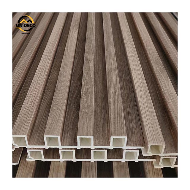 Factory Indoor Decor Wood Plastic Composite PVC Coating Cladding Fluted Wall Board WPC Interior Wall Panel