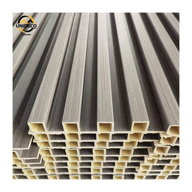 Factory Indoor Decor Wood Plastic Composite PVC Coating Cladding Fluted Wall Board WPC Interior Wall Panel