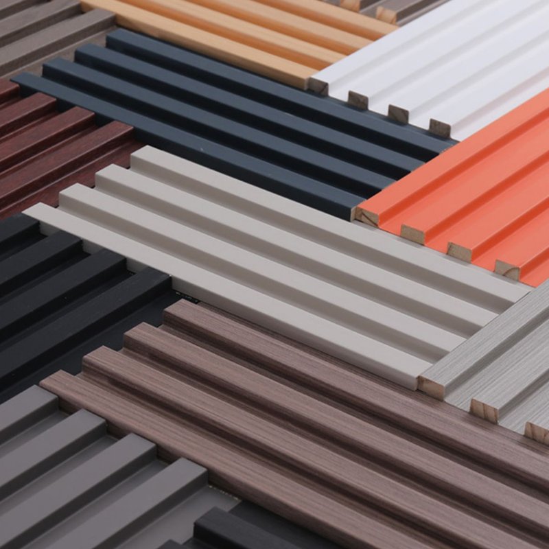 Fluted WPC wood bamboo made sheet/board WPC wall panels for walls and ceilings decoration