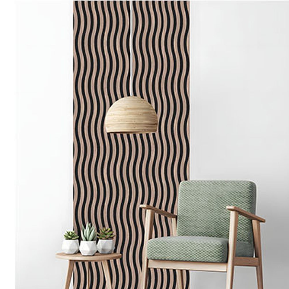 Goodsound Wave Wood Soundproof Board Akupanel Wooden Soundproof Board Insulation Wall Slat Acoustic Panels for Living Room