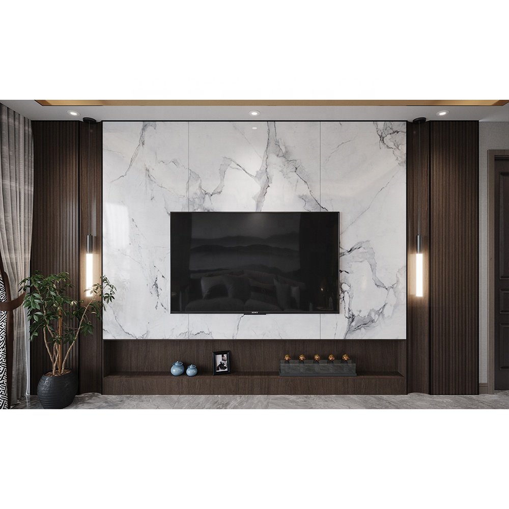 Interior Decorate Wood PVC Bamboos Marble Look WPC Wall Panel Boards