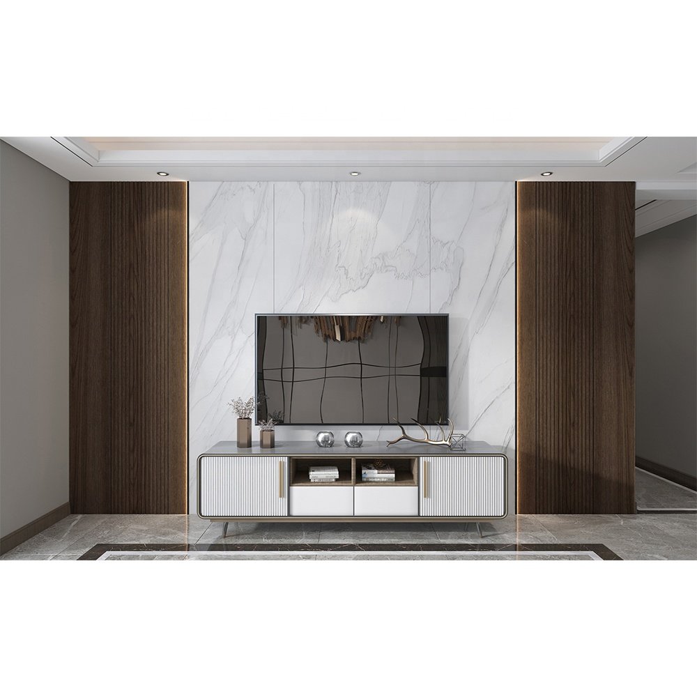 Interior Decorate Wood PVC Bamboos Marble Look WPC Wall Panel Boards