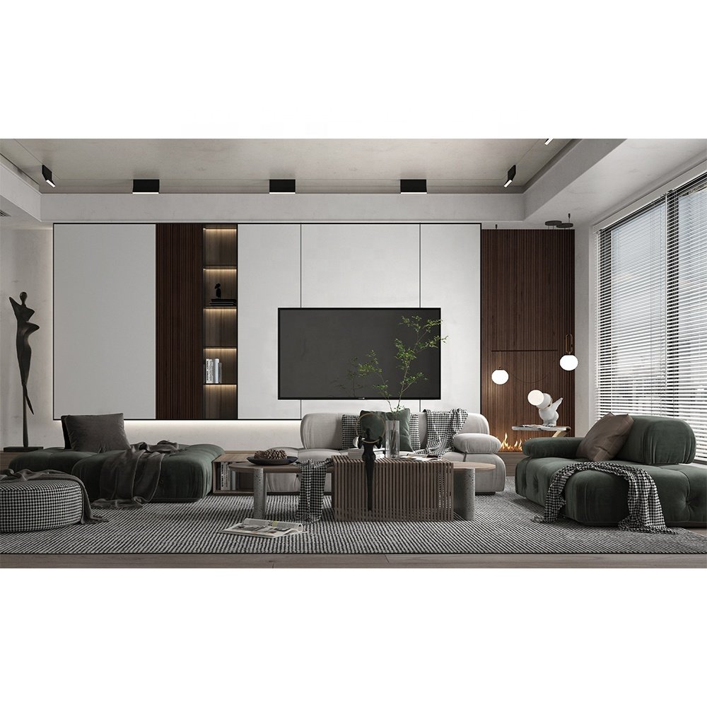 Interior Decorate Wood PVC Bamboos Marble Look WPC Wall Panel Boards