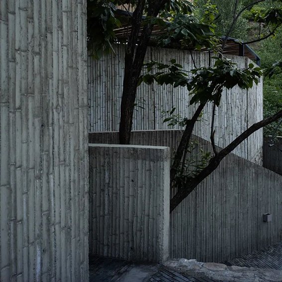 New Design Outdoor 600*2400mm Bamboo Flexible Realistic Texture Flexible Tile For Wall Cladding