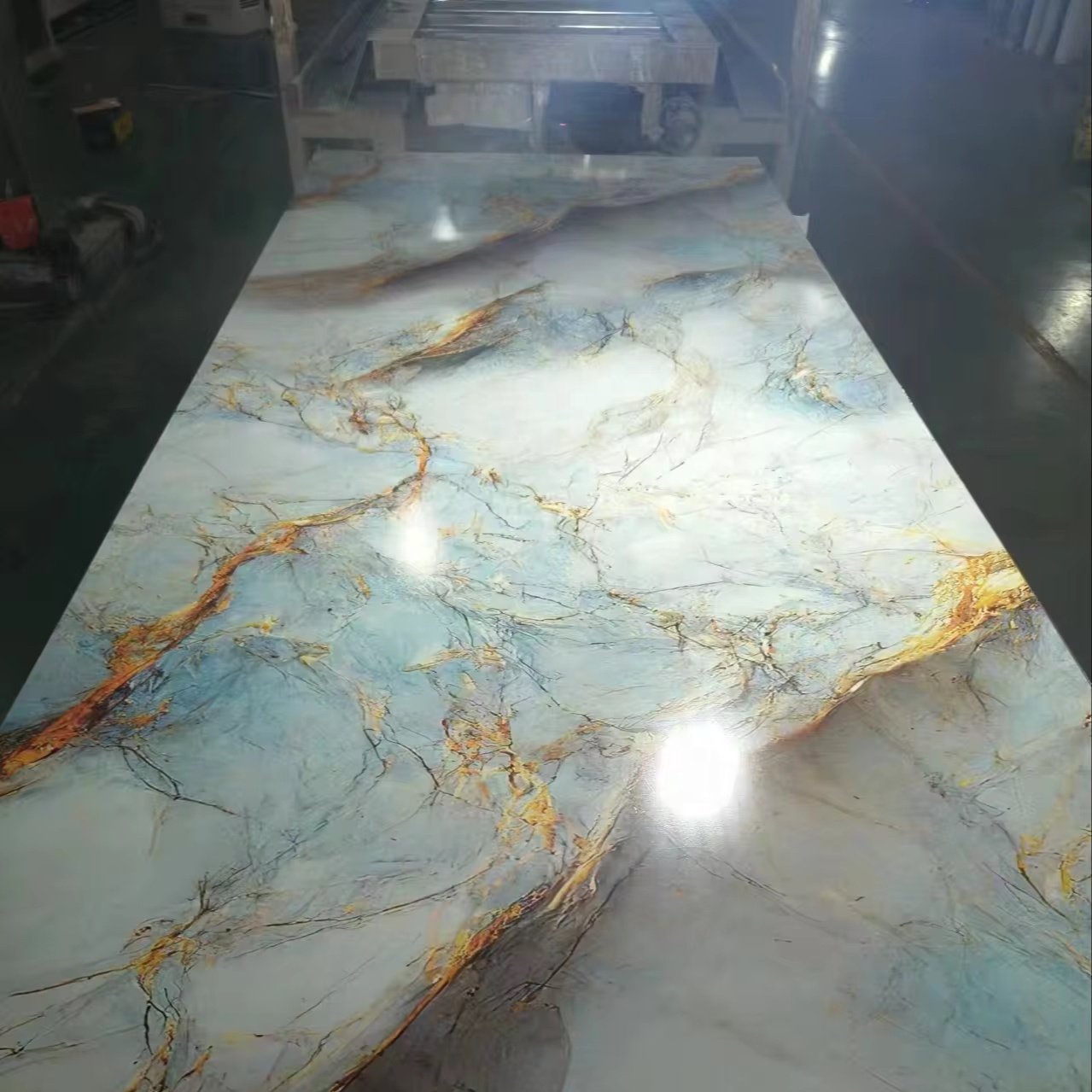 1220*2440*3mm/2.5mm high glossy Pvc Marble Sheet Interior Wall Panel Pvc Marble Sheet Alternative Uv Marble Wall Board