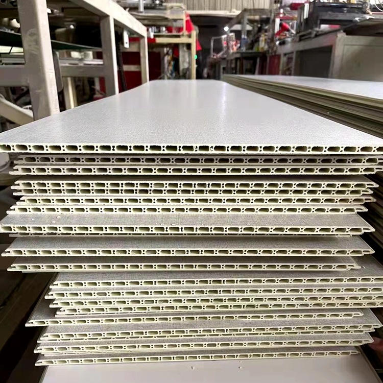 In-stock supply of ecological wood bamboo fiber integrated wall boards fast installation wall panels wood plastic PVC siding moi