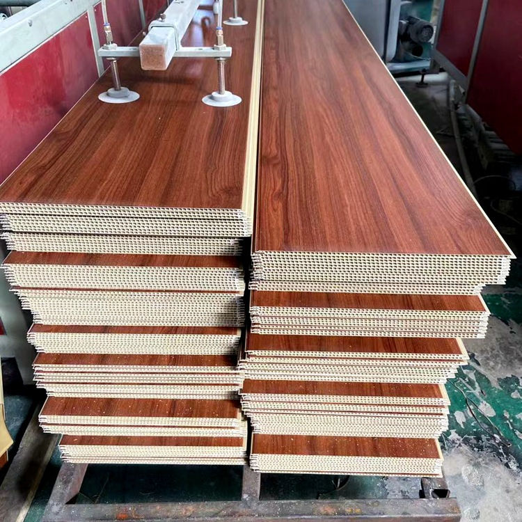In-stock supply of ecological wood bamboo fiber integrated wall boards fast installation wall panels wood plastic PVC siding moi
