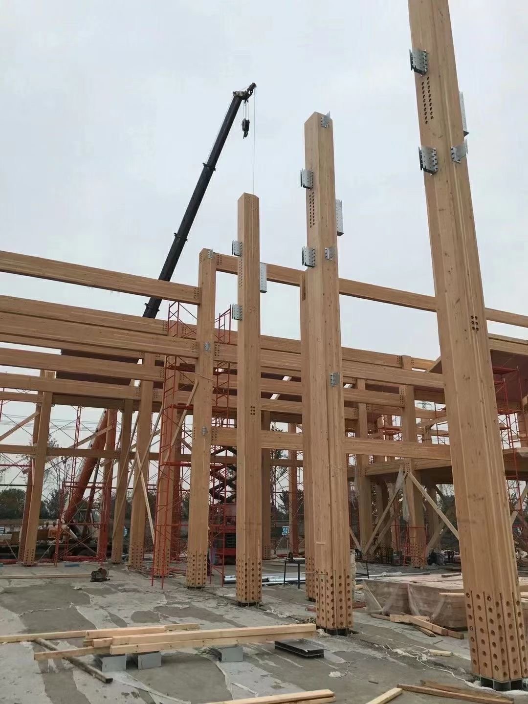 Sale Low Cost High Quality Glued Wood Boards Building Timber Beam Lumber