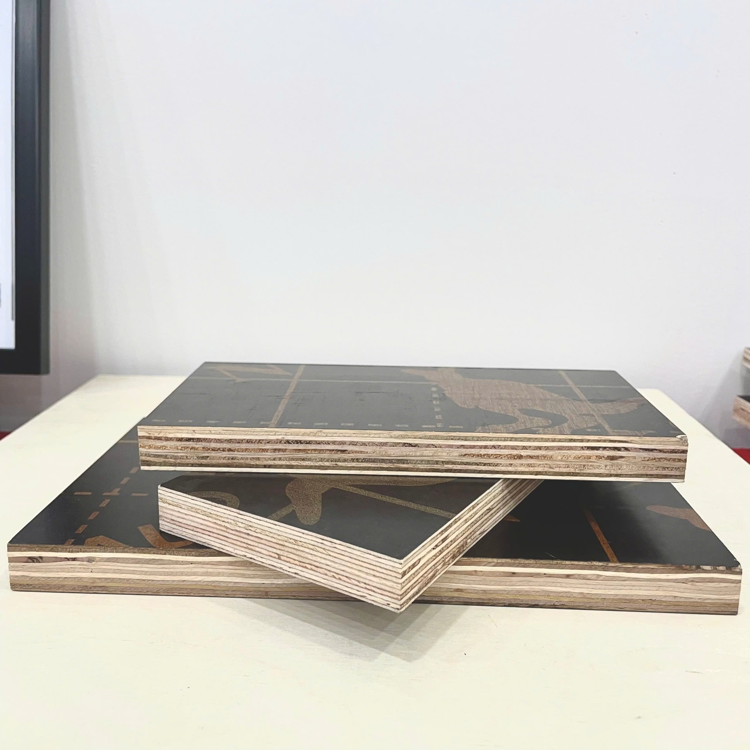 Durable 18mm Waterproof E2 Industrial Formwork AA-AB Surface Veneer Hardwood Birch Vietnam Timber Beam New Film Faced Plywood
