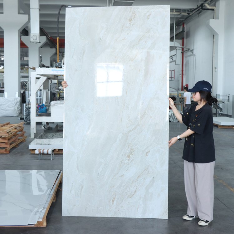 Bendable flexible interior decoration wall panel pvc uv marble sheet for decor