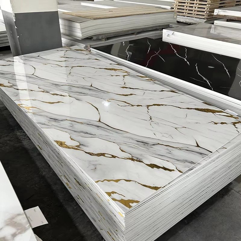 2024 Top Selling HPL Sheets Compact Laminate Marble Design Manufacturer Glossy Phenolic Boards Marble Panels