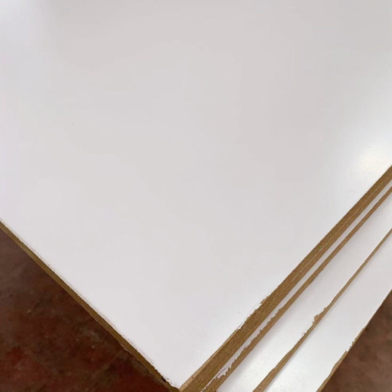 Biz Standard Plywood Single And Double White Melamine Veneer Board Density Mdf Melamine Board Wholesale Factory