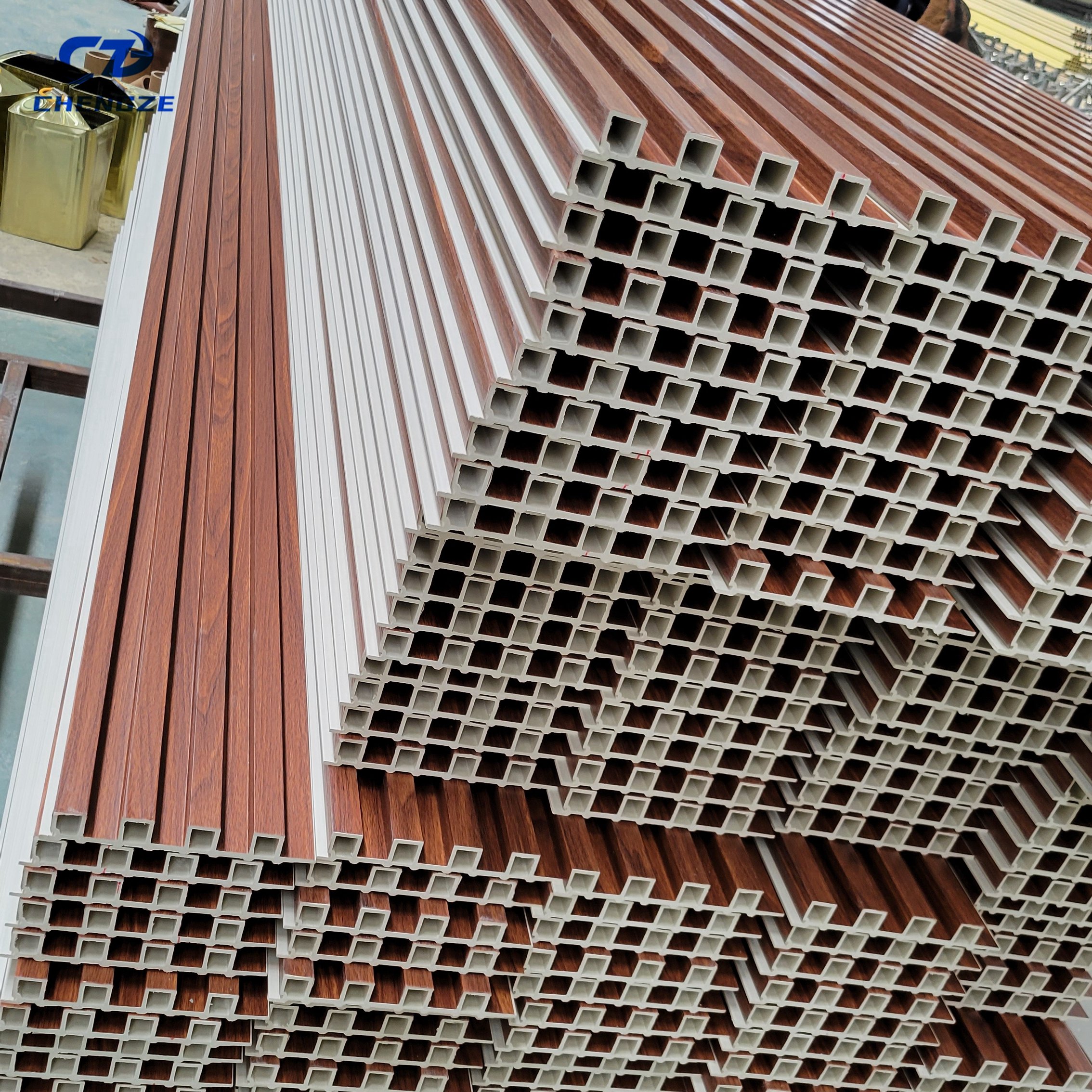 Interior Decoration Wall Cladding Board WPC Fluted Wall Panel