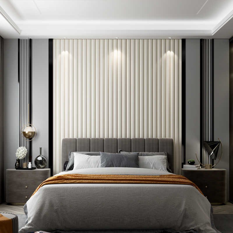 Sample Block Metal Carbon Crystal Decorative Composite Bamboo Fiber Charcoal Board Wpc Wall Panel