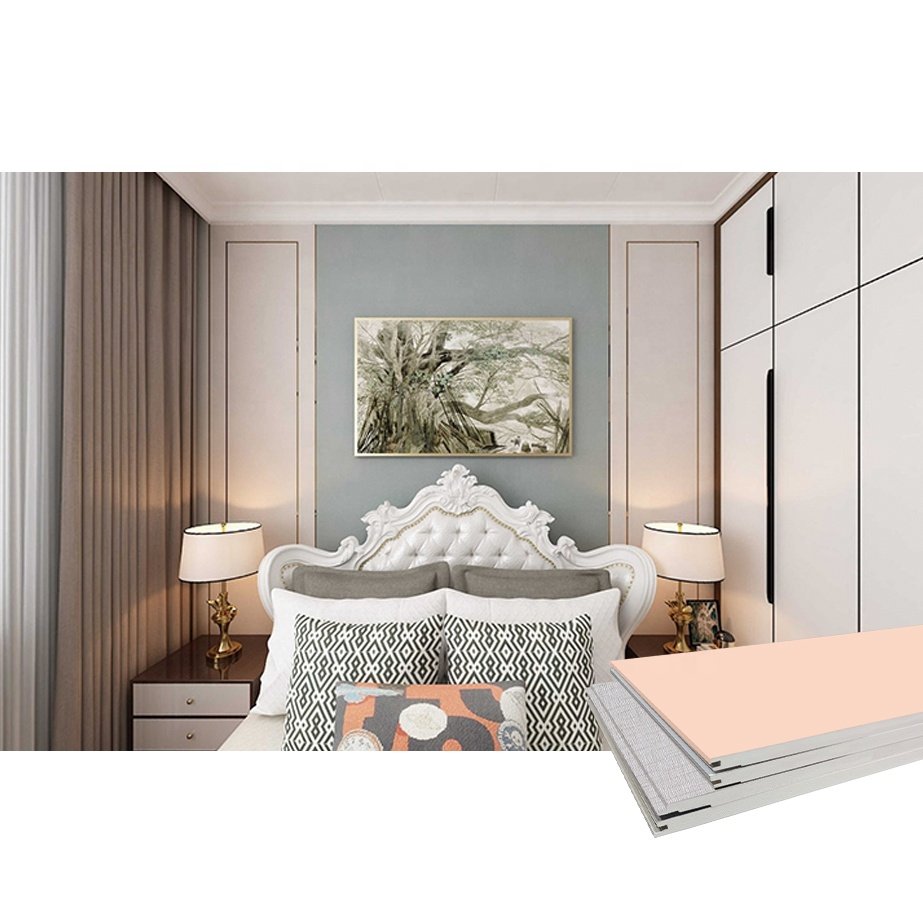 Indoor Hot Sale Wall Board Bedroom Pink Plastic WPC PVC Wall Panels