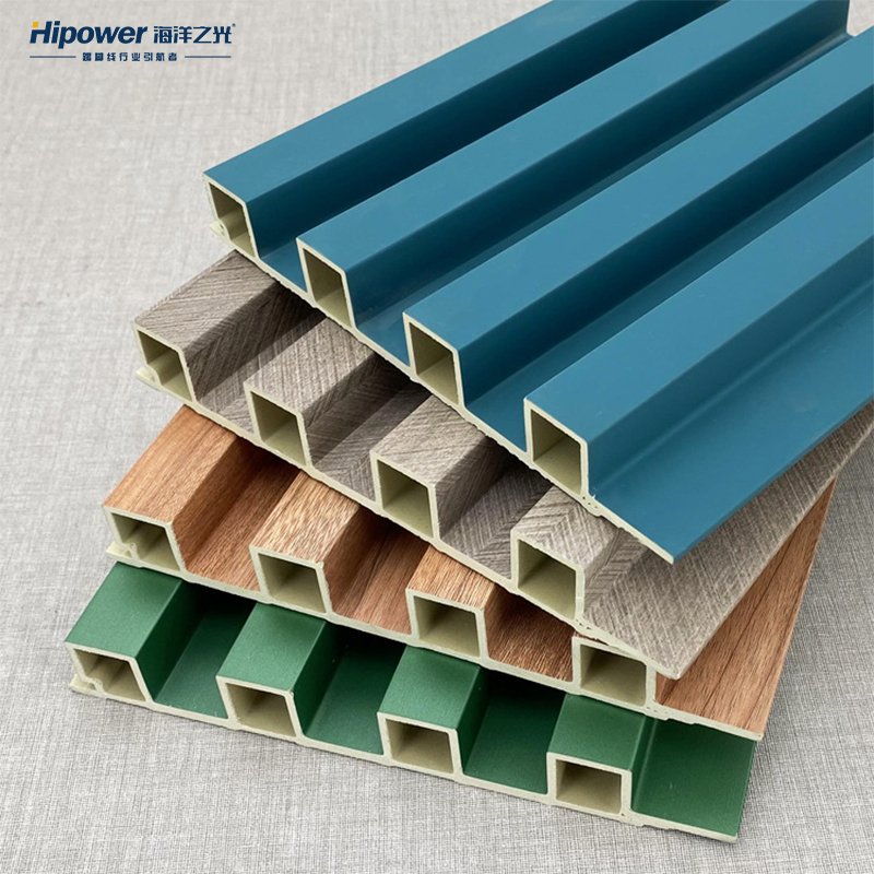 Hipower 3D decor exterior wpc wood wall panel board bamboo charcoal wood veneer wall panel