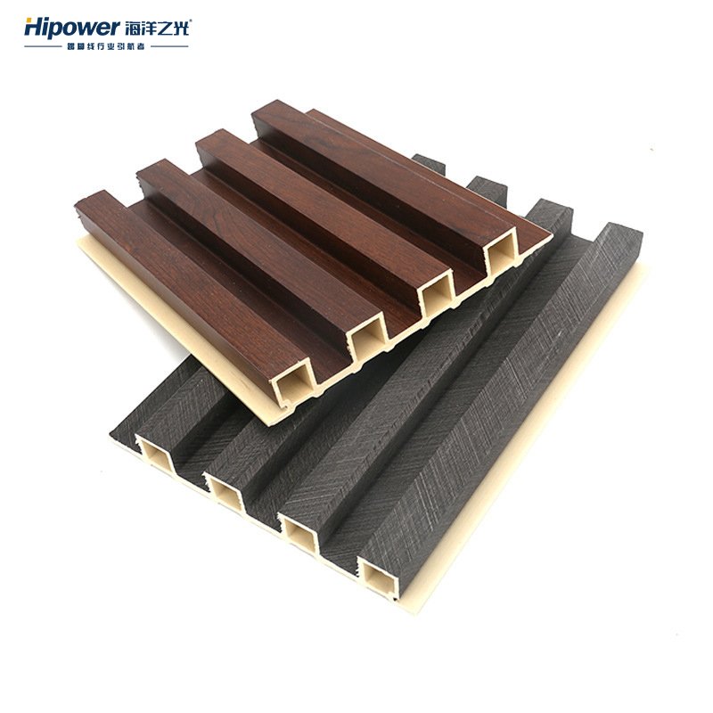 Hipower 3D decor exterior wpc wood wall panel board bamboo charcoal wood veneer wall panel