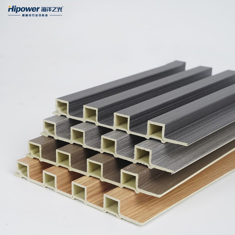 Hipower 3D decor exterior wpc wood wall panel board bamboo charcoal wood veneer wall panel