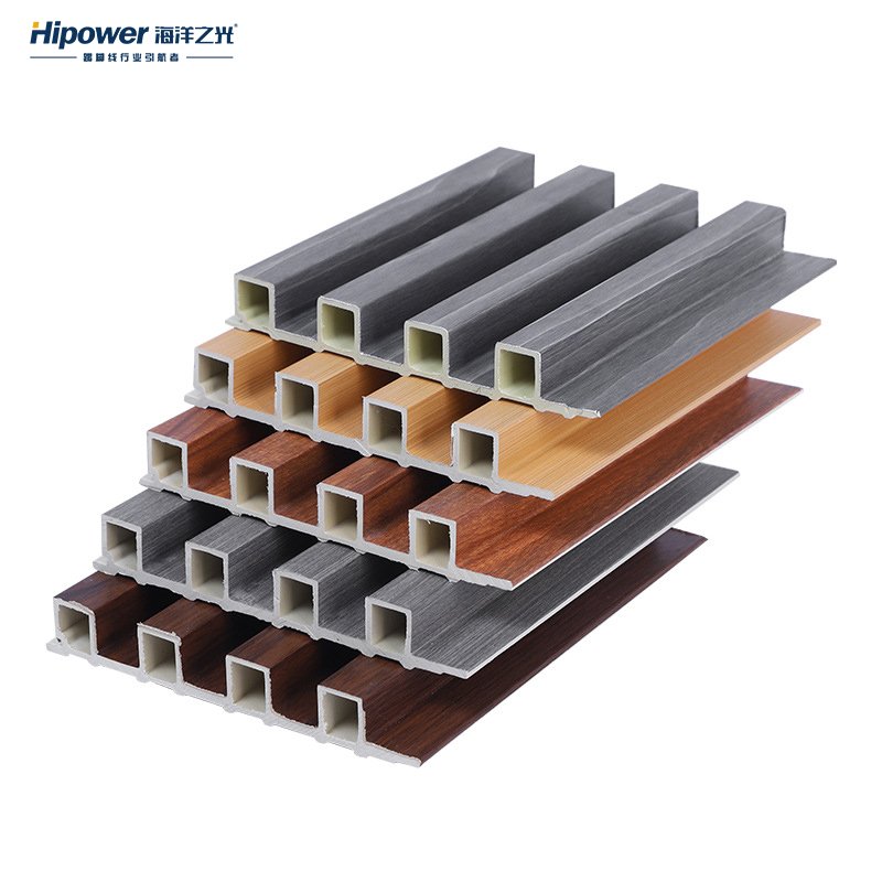 Hipower 3D decor exterior wpc wood wall panel board bamboo charcoal wood veneer wall panel
