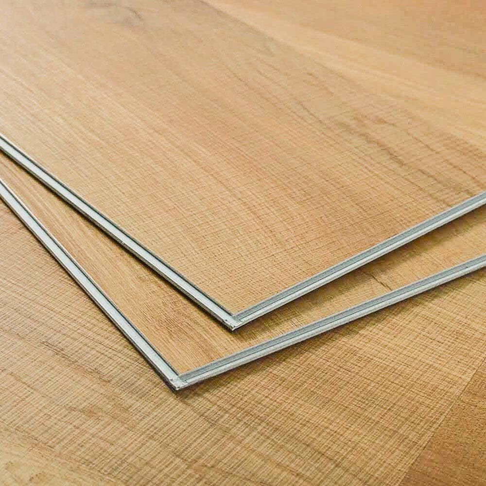 SPC Vinyl Plank Factory Wood Grain Click Rigid Core Flooring Eco-Friendly Sound Absorbing Decking Outdoor Use Customized Sizes