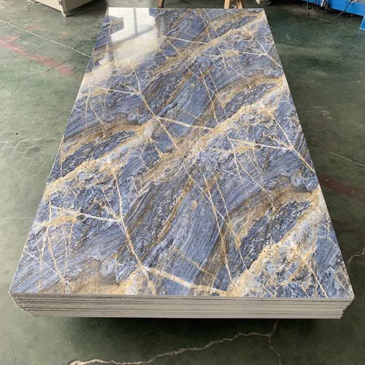 Made in China 4*8 Pvc Marble Sheet high glossy Interior Wall Panel Pvc Marble Sheet Marble Alternative Uv Wall Board