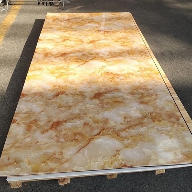 Made in China 4*8 Pvc Marble Sheet high glossy Interior Wall Panel Pvc Marble Sheet Marble Alternative Uv Wall Board