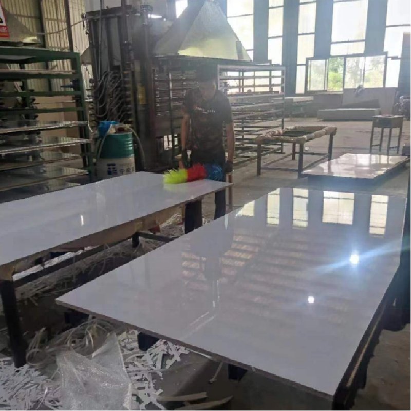High Quality Double Veneer Melamine High glossy Board Titanium Porcelain Panels