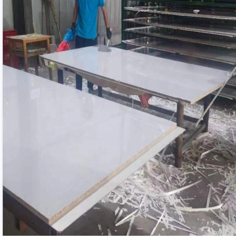 High Quality Double Veneer Melamine High glossy Board Titanium Porcelain Panels