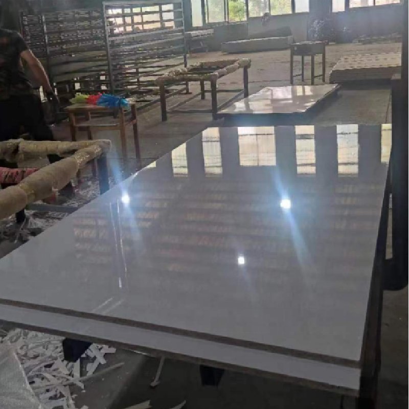 High Quality Double Veneer Melamine High glossy Board Titanium Porcelain Panels