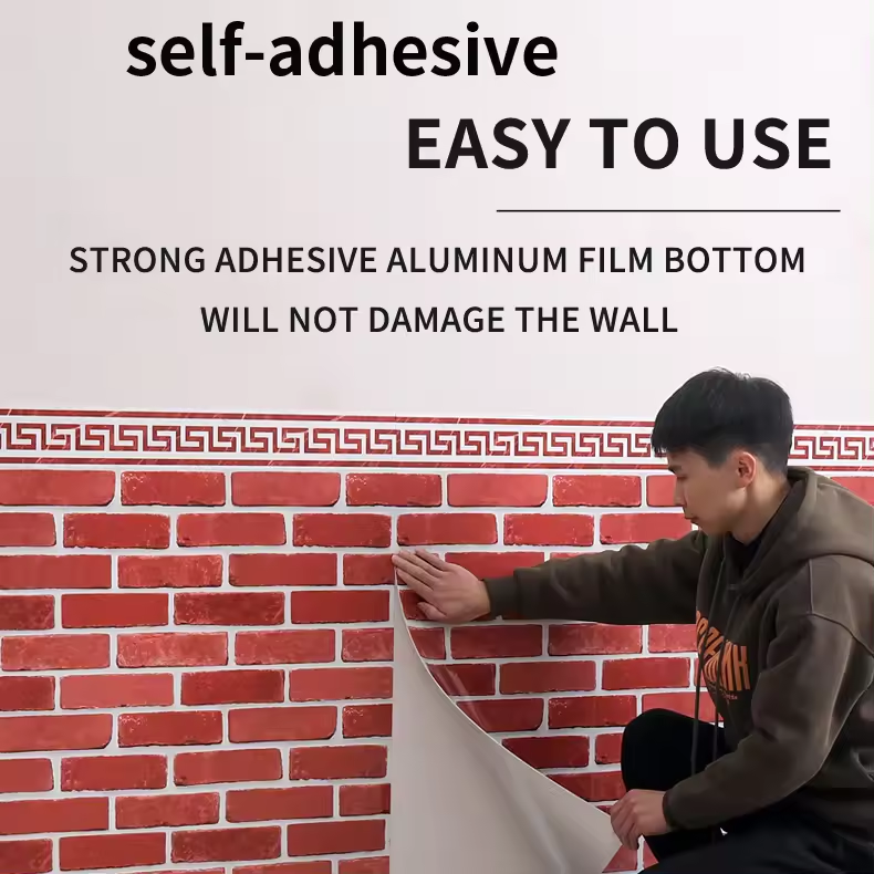 3D Wall Paper For Home Decor Self Adhesive Foam Wall Tiles Wallpaper Protection Home Wall