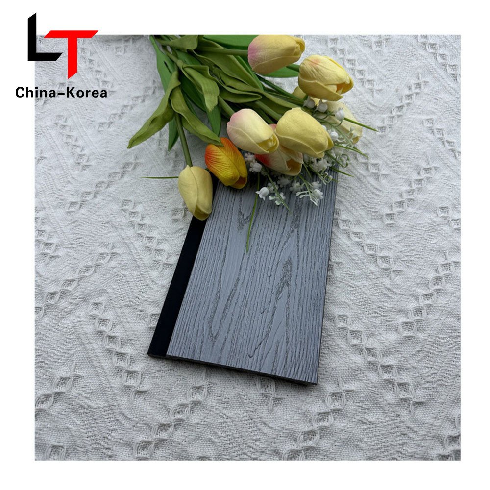 LT Easy Install PS 3D Seamless Grooved fluted wall panels Luxury Co-extrusion Acoustic Wall Board For Indoor Decor