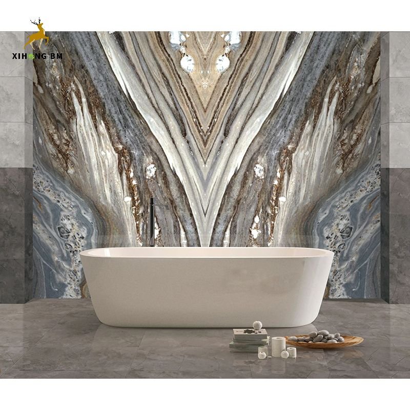 JSXH 1220x2440mm Pvc Plastic Wall Siding Panel Coating Uv Pvc Marble Alternative Pvc Ceiling Panel For Wall Decoration