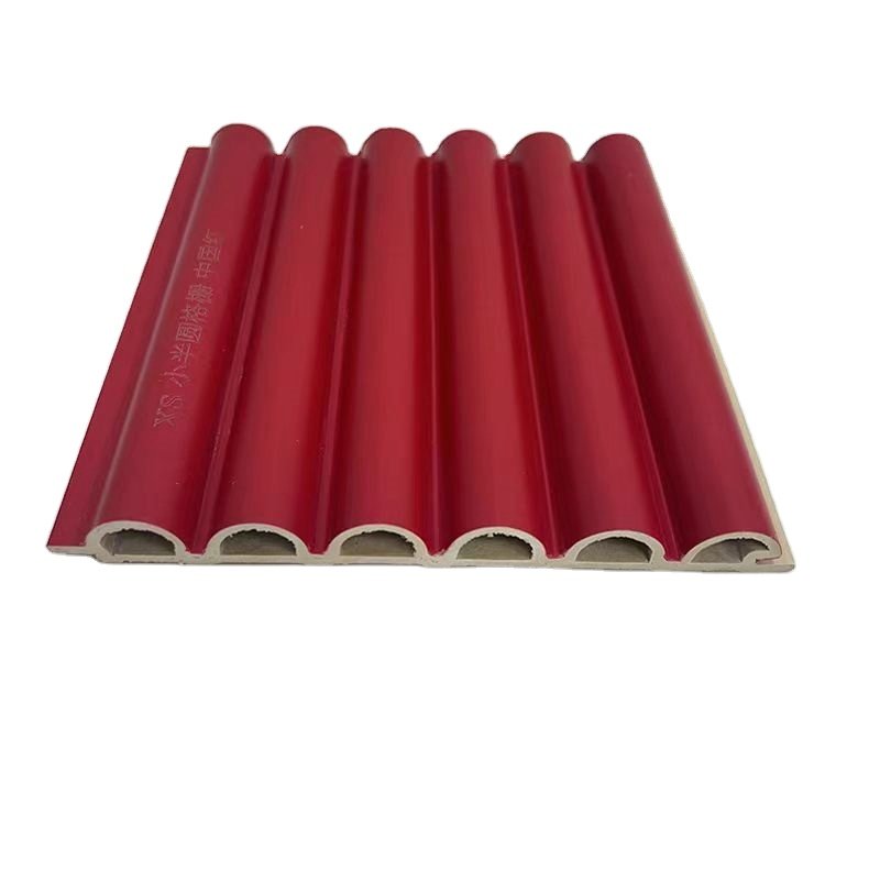 Crack Resistance TV Grille Background Home Decor WPC PVC Wood Plastic Composite Wpc Wall Boards Fluted Panel Wall Panel