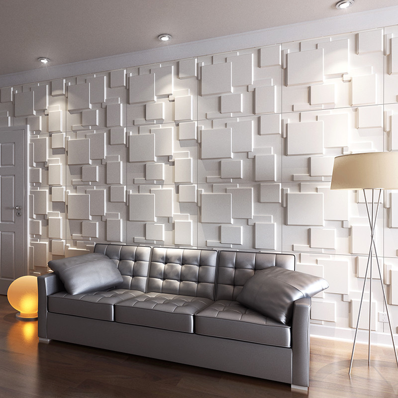 3D Stereo Wall Board for Bedroom TV Background PVC Wallpaper with Live 3D Effect Wall Panels & Boards Decoration