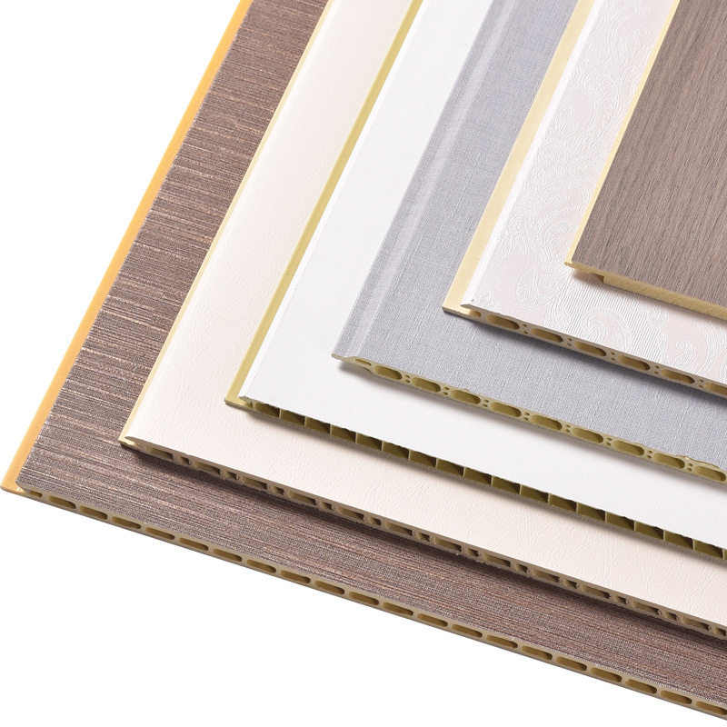 Factory manufacture interior decor Cladding wood grain PVC wall board Bamboo Materials composite Wall Panels